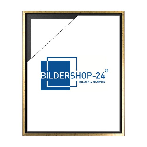 Bildershop-24 Schattenfugenrahmen Lemgo Für Keilrahmen 20x30cm Silber