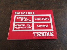 Suzuki TS50XK 1986 Owner's manual del propietaire handbok handleiding