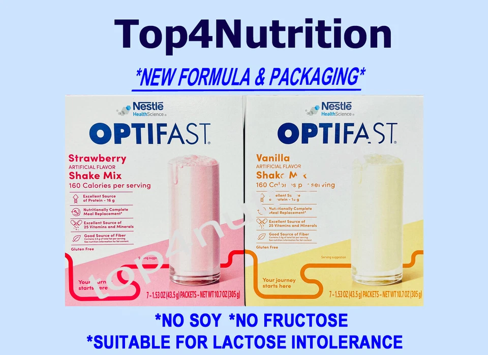 BATIDOS EN POLVO OPTIFAST | VAINILLA | 70 PORCIONES | 10 CAJAS | MEZCLAR Y COMBINAR Foto 4 de 4