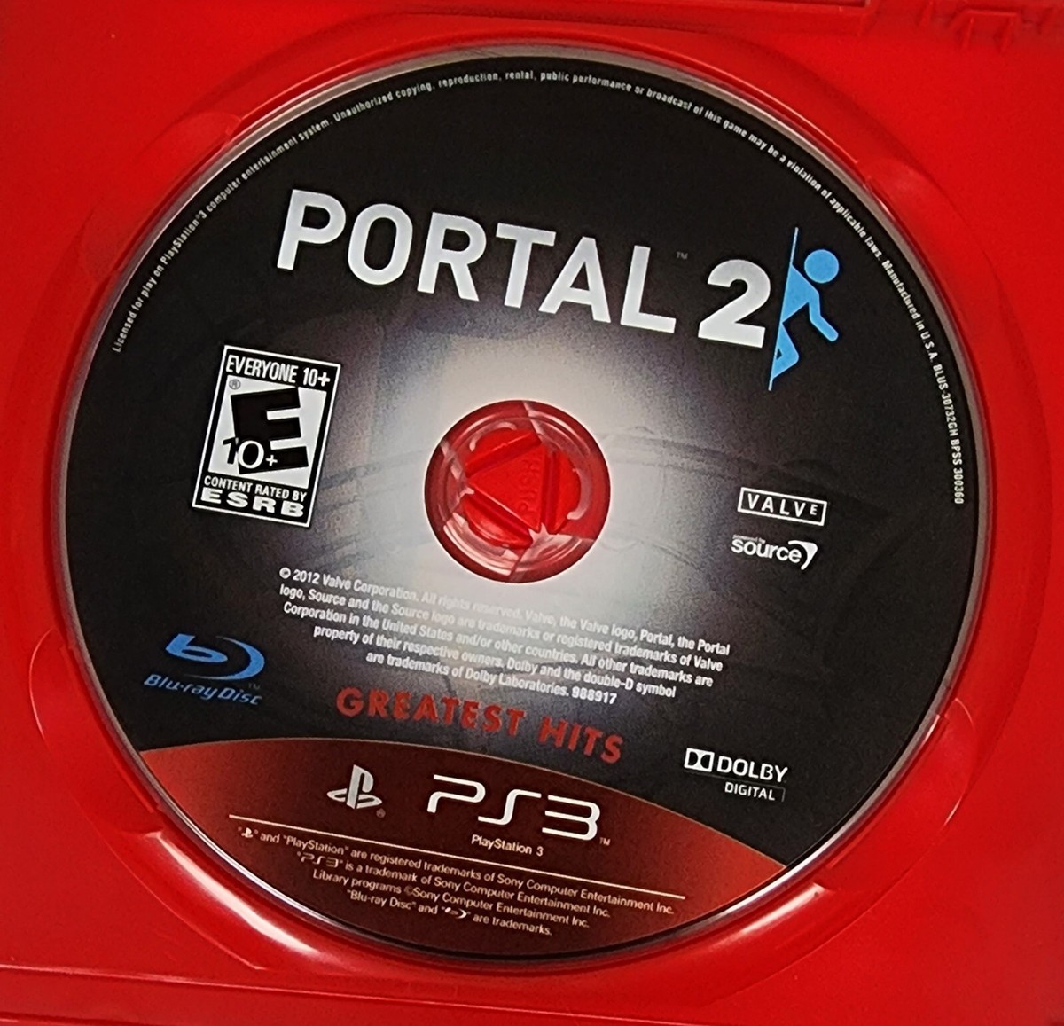 Portal 2 (Sony PlayStation 3, 2011) PS3 Red Label Complete W