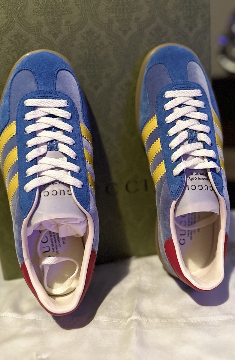 Size 7 - adidas Gucci x Gazelle Light Blue Suede | eBay