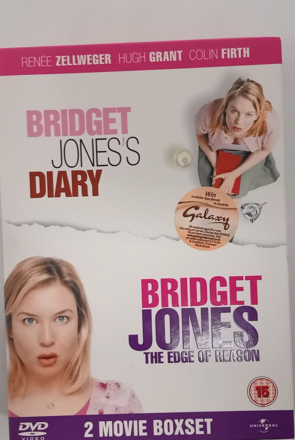 Bridget Jones's Diary/Bridget Jones - The Edge Of Reason (DVD, 2005) UK Region 2