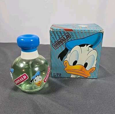 DISNEY'S DONALD DUCK Eau De Toilette Natural Spray 3.4 FL OZ Made In Spain Vtg