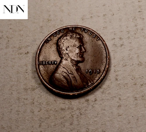 1915 Lincoln Wheat Penny Cent - Very Fine (VF) - Better Date! #W850