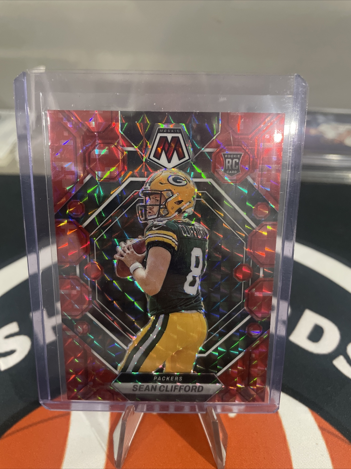 2023 Panini Mosaic Sean Clifford RC Red Mosaic #361