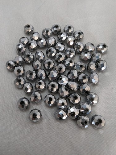 Faceted Glass Rondelle Beads, 8mm x 6mm, 6mm x 4mm Choose From 9 Different Beads - Picture 7 of 19