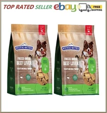 2 PACK - Canature Nutribites Freeze Dried Beef Liver Dog & Cat Pet Treat 27 oz