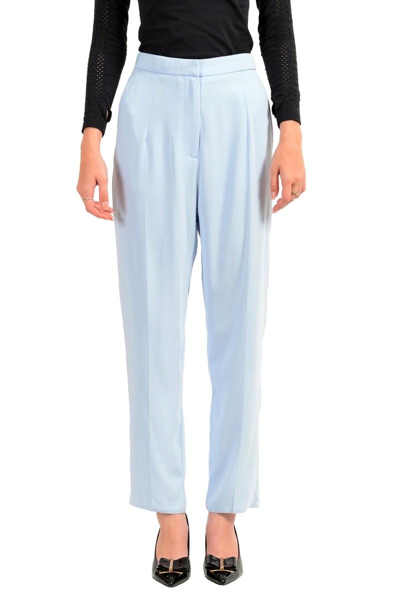 パンツ MM6 MAISON MARGIELA Woman Pants Blue S52KA0523M35244 961 Maison Margiela MM6 Women's Light Blue Straight Leg Pants US