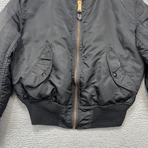 Vintage US Air Force Reversible Flyers Flight Jacket Mens S Bomber Military MA-1 - Picture 8 of 16