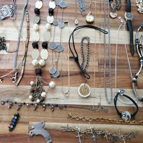 Antique Vintage Estate Exquisite Costume Jewelry Lot Gold Vibrant Some Signed - Picture 17 of 24