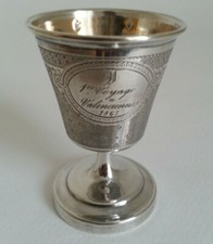 Magnifique COQUETIER XIXe en ARGENT MASSIF MO EMILE PUIFORCAT poinçons