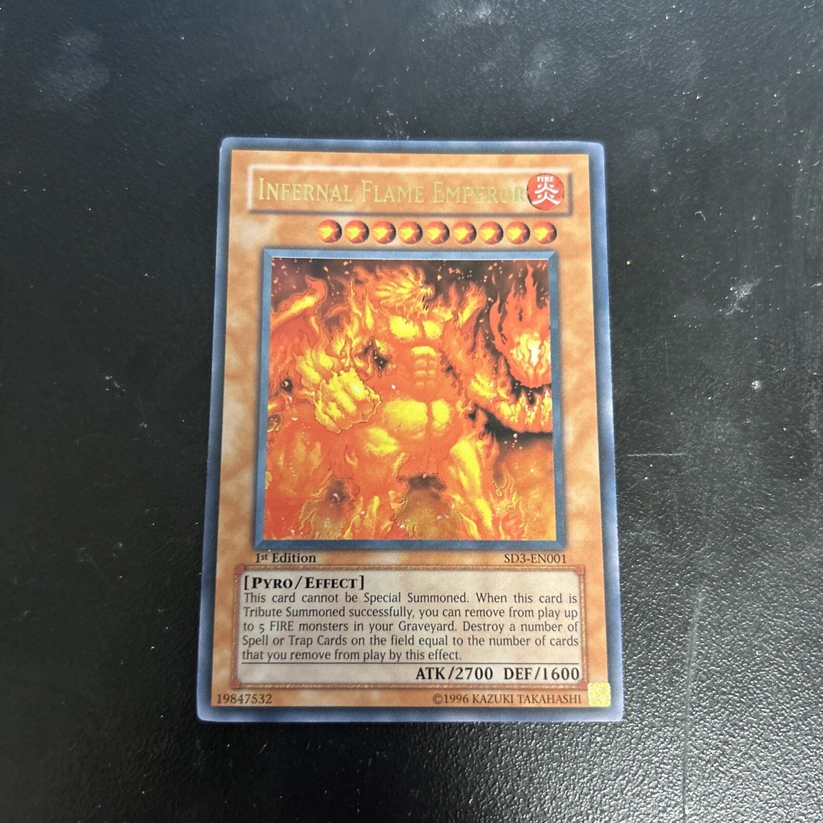 yugioh infernal flame emperor deck SD3-EN001 Yu-Gi-Oh! TCG Infernal Flame Emperor
