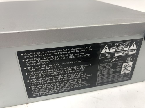Reproductor combinado de DVD/VCR ZENITH XBV443 reproductor/grabadora VHS SIN CONTROL REMOTO - Probado - Imagen 11 de 12