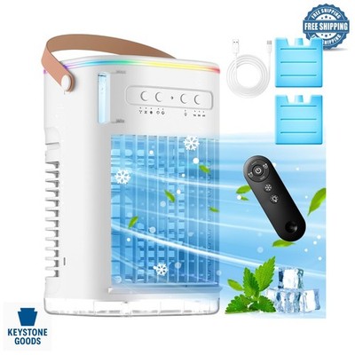 Portable 4-in-1 Personal Air Conditioner with Remote & Ice Packs