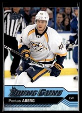 2016-17 Upper Deck Series One Hockey Young Guns #211 Pontus Aberg Rookie RC