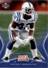 2007 Colts Upper Deck Super Bowl XLI #7 Jason David - FB