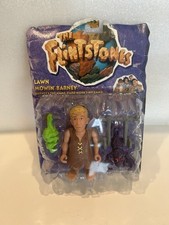 The Flintstones Lawn Mowing Barney Action Figure Sealed NIB by Mattel 1993
