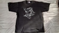 Vintage Jerzees Mens XL Black Wildlife Shirt Mountain Lion Graphic USA Made
