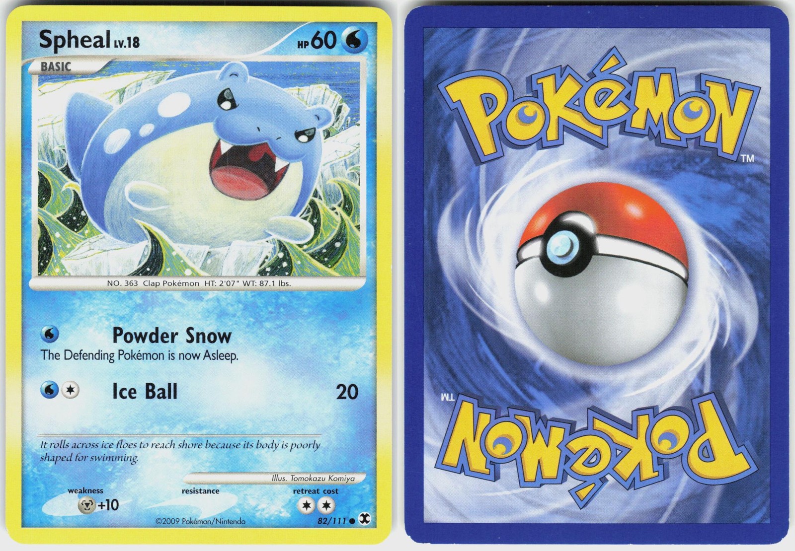 Spheal 82/111 Common Rising Rivals Pokemon LP