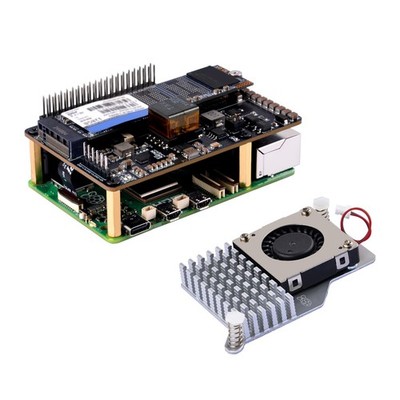 P33 M.2 NVME PoE+ Hat With Official Pi 5 Active Cooler For Raspberry Pi 5
