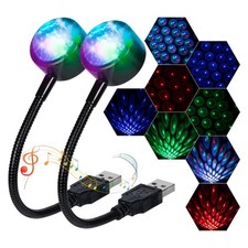 X2 Usb Car Accessories Interior Atmosphere Star Sky Lamp Ambient Night Lights X2 Usb Car Accessories Interior Atmosphere Star Sky Lamp Ambient Night Lights