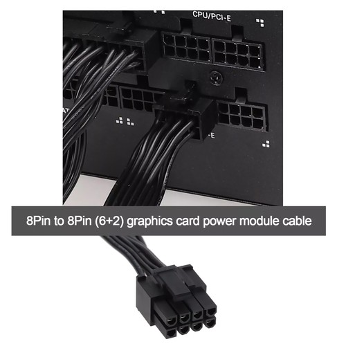 PCIE Cable Modular Power Supply for Corsair for Thermaltake for Aresgame New - Afbeelding 7 van 11