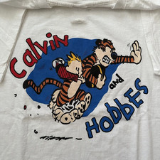Reprtinted Calvin and Hobbes Comic Cute T Shirt Full Size S-5XL AA1644