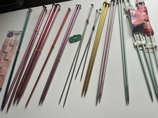 LOT 27 Knitting Needles Susan Bates Boye Hero Aluminum  Metal - Assorted Sizes