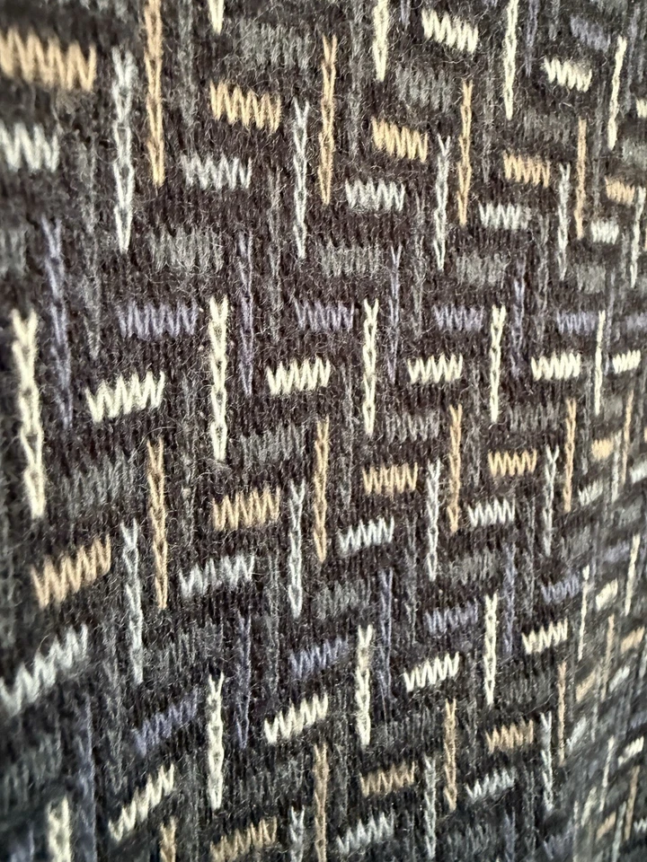 复古 Florence Tricot 圆领针织爷爷毛衣 意大利制造 男式 M 二手状况完好 — 第 3/4 张图片