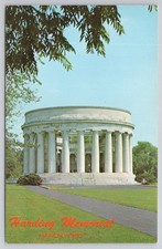 Harding Memorial Marion Ohio Postcard - President Warren G. Harding Burial Place