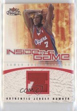 2001-02 Fleer Force Inside The Game Jersey Number Jerseys 40/99 Lamar Odom 0fz1