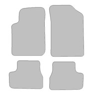 Fußmatten passend für Citroen C3 II Typ SC (Baujahr 2009 - 2016), Dura graphit