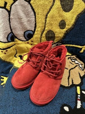 UGG Neumel Samba Red Suede Chukka Boots S/N 3236 Men s Size 8