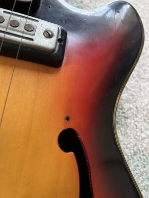 Acoustic Electric Guitar Teisco EP-2L 1960s Vintage Made in Japan