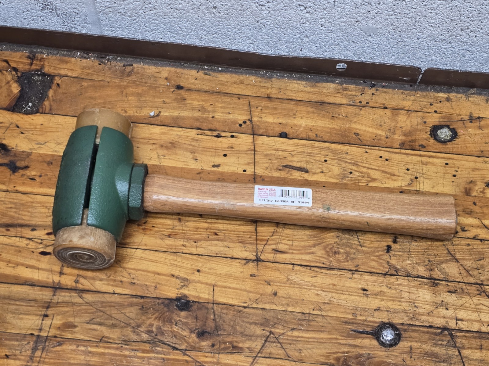 Garland USA 31004 Split Head Hammer 2" Rawhide Face Size 4 NOS NEW