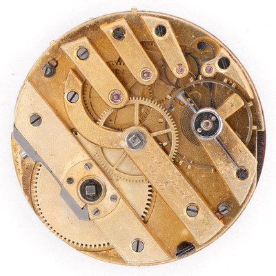 Emile Jacot 38.2 x 8.9 mm Key Wind Antique Pocket Watch Movement