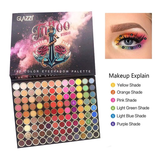 Eyeshadow Palette Makeup 108 Color Cream Eye Shadow Matte Shimmer Set Cosmetic - Picture 4 of 16