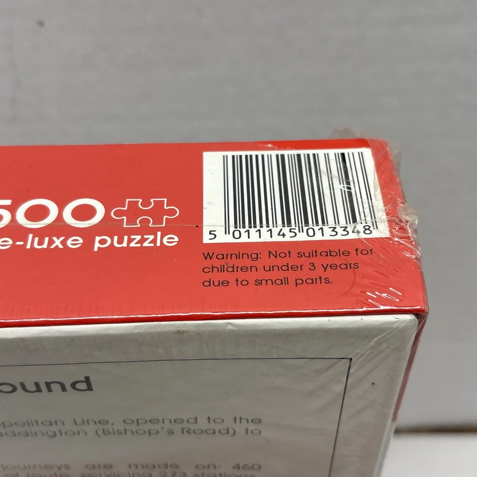 Rompecabezas de 500 piezas mapa subterráneo de Londres de colección hecho en Inglaterra sellado Foto 4 de 4