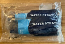 LoGest 2-Pack Personal Water Filter Straw Survival Purifier Camping Hiking NEW