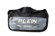 Plein Sport Unisex Gray Logo Print Hip Belt Fanny Pack Bag