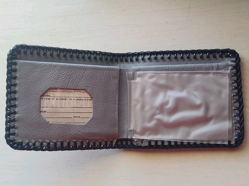 Vintage Tooled Leather Trucker Wallet  - Picture 4 of 13