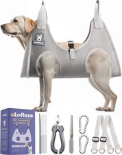 Dog Grooming Hammock Harness for Dogs  Cats with Pet Nail Clipper Trimmer - ...