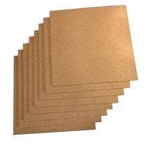 Cork Board Tiles - 8 Pack Square - 12 x 12 - 1/4 Thick Cork Tiles - Premium N...