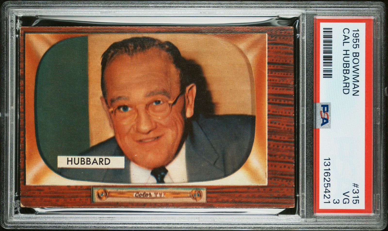 Cal Hubbard 1955 Bowman PSA 3 #315