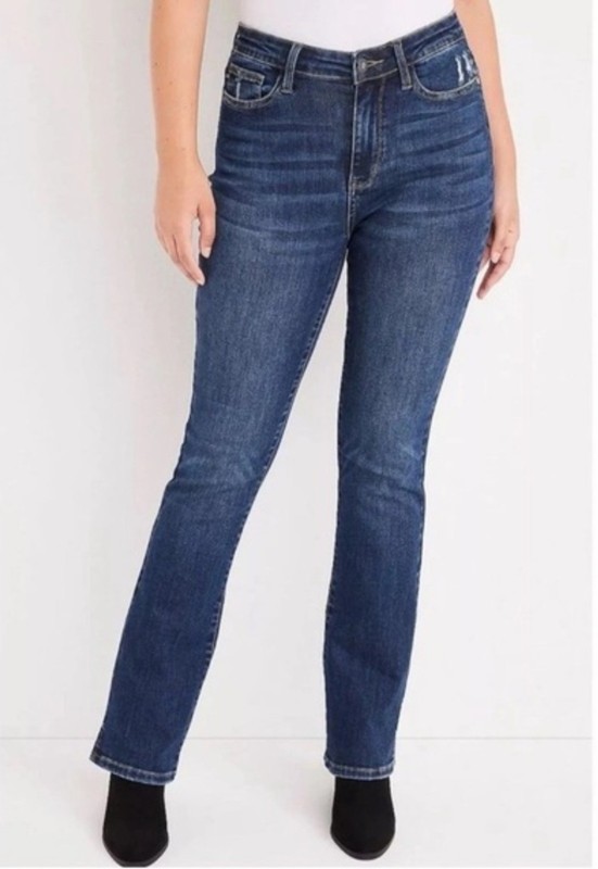 Judy Blue Bootcut Babe High-Rise Slim Bootcut Dark Wash Stretch Jeans Sz 15/32