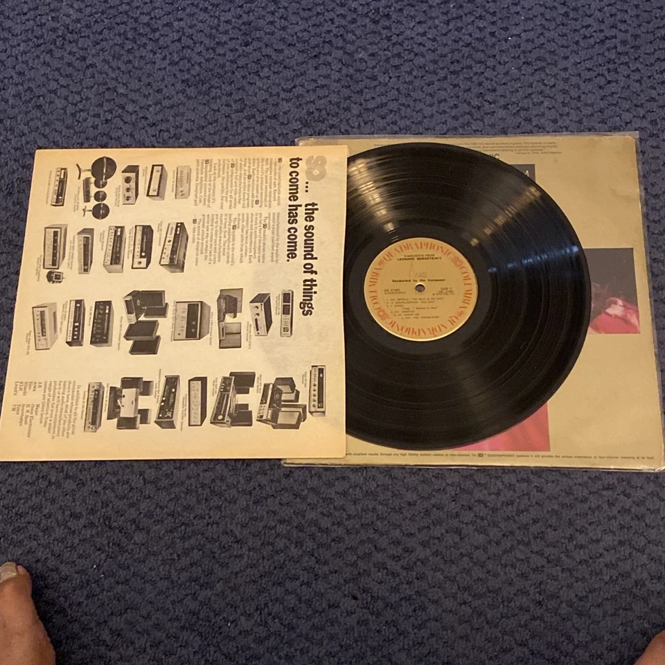 Leonard Bernstein Quadraphonic Lp Highlight From Mass W/Lyric Insert MQ31960 VG+ - Image 3 of 4