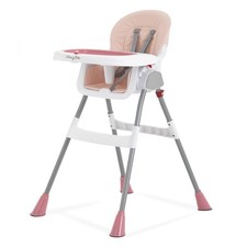 Dream On Me Portable 2-in-1 Tabletalk High Chair Pink Adjustable Lightweight