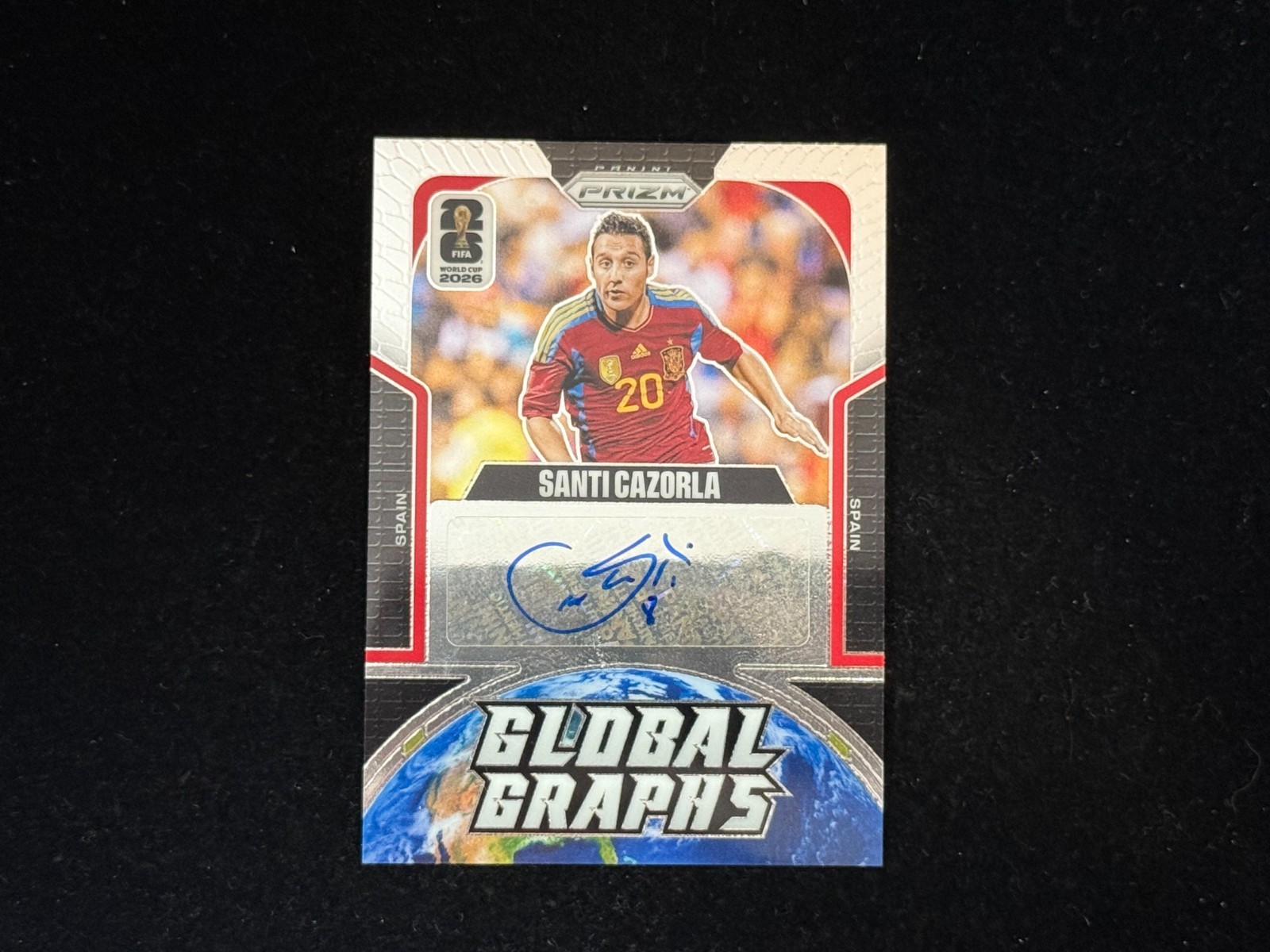 Santi Cazorla 2026 Panini Prizm World Cup Global Graphs Auto#GG-SC  Spain