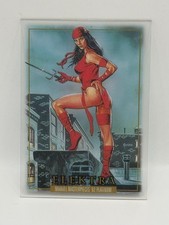 2024 Marvel Masterpieces 92 Platinum #22 Elektra Clear Cut