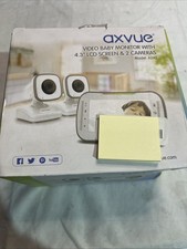 Axvue A242 Video Baby Monitor 4.3" LCD Screen  2 Cameras 2-Way Audio OPEN BOX 